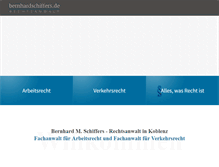 Tablet Screenshot of bernhardschiffers.de